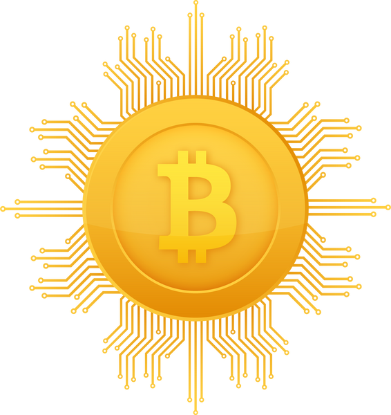 Bitcoin flat icon. Crypto currency bit coin. Cryptocurrency